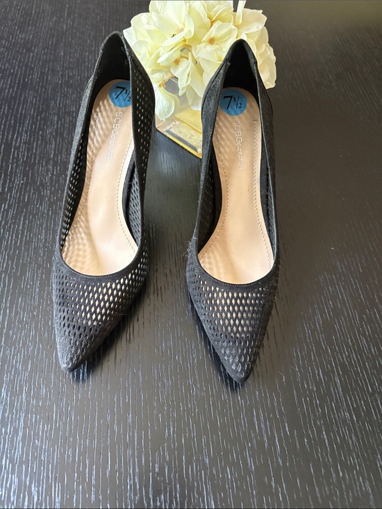 BCBGeneration Shoes - BCBGeneration Black Pointed Mesh Heels - Women